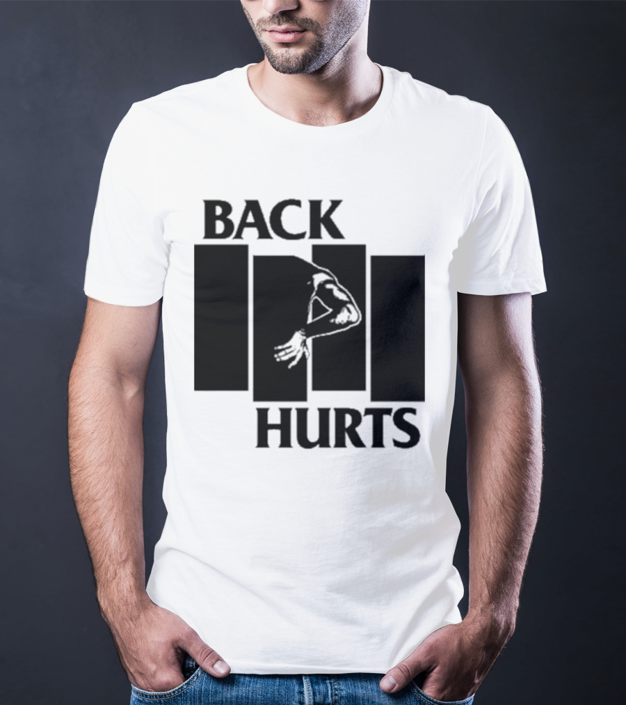 Black Flag Back Hurts T-Shirt