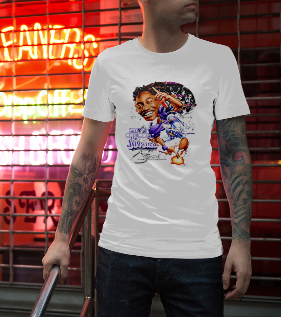 Zay’s Arcade The Joystick Zay Flowers Rookie Season Collaborator T-Shirt