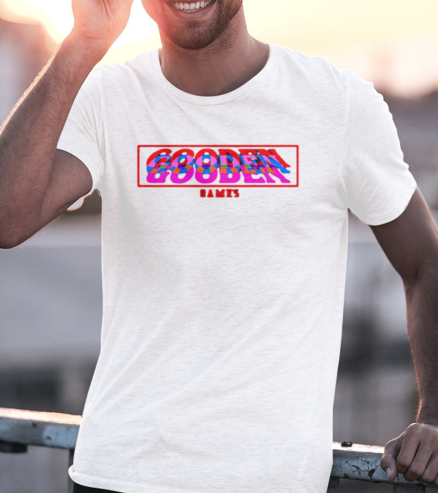Drew Gooden Merch Gooden Games Glitch Text T-Shirt