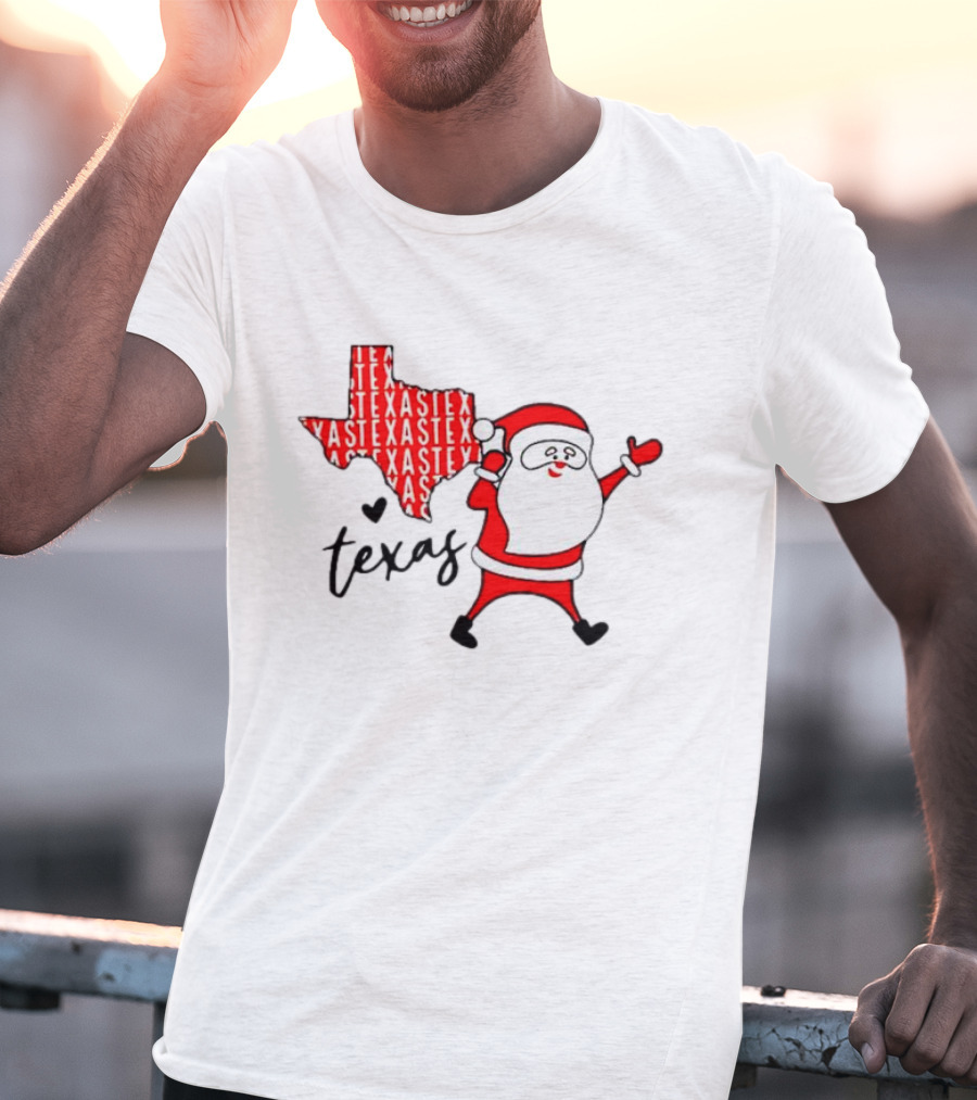Texas Santa Claus Christmas Cheer T-Shirt