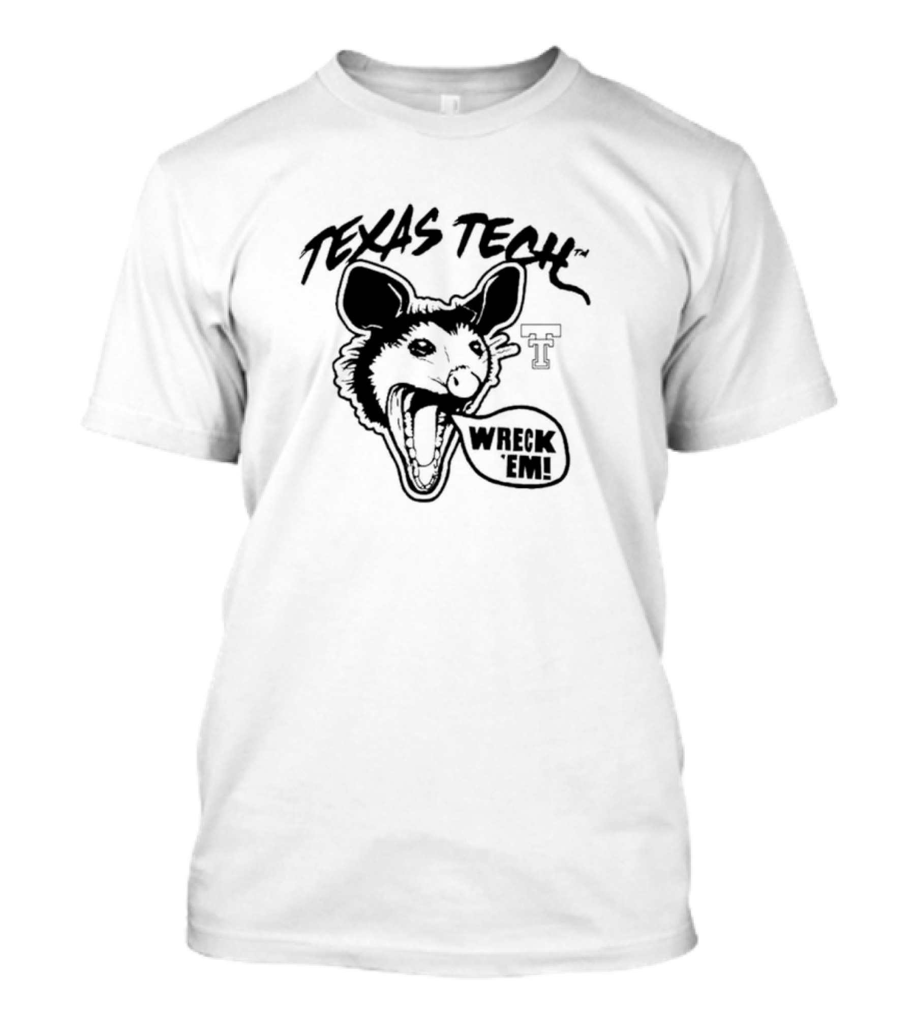 Texas Tech Red Opossums Wreck 'Em T-Shirt