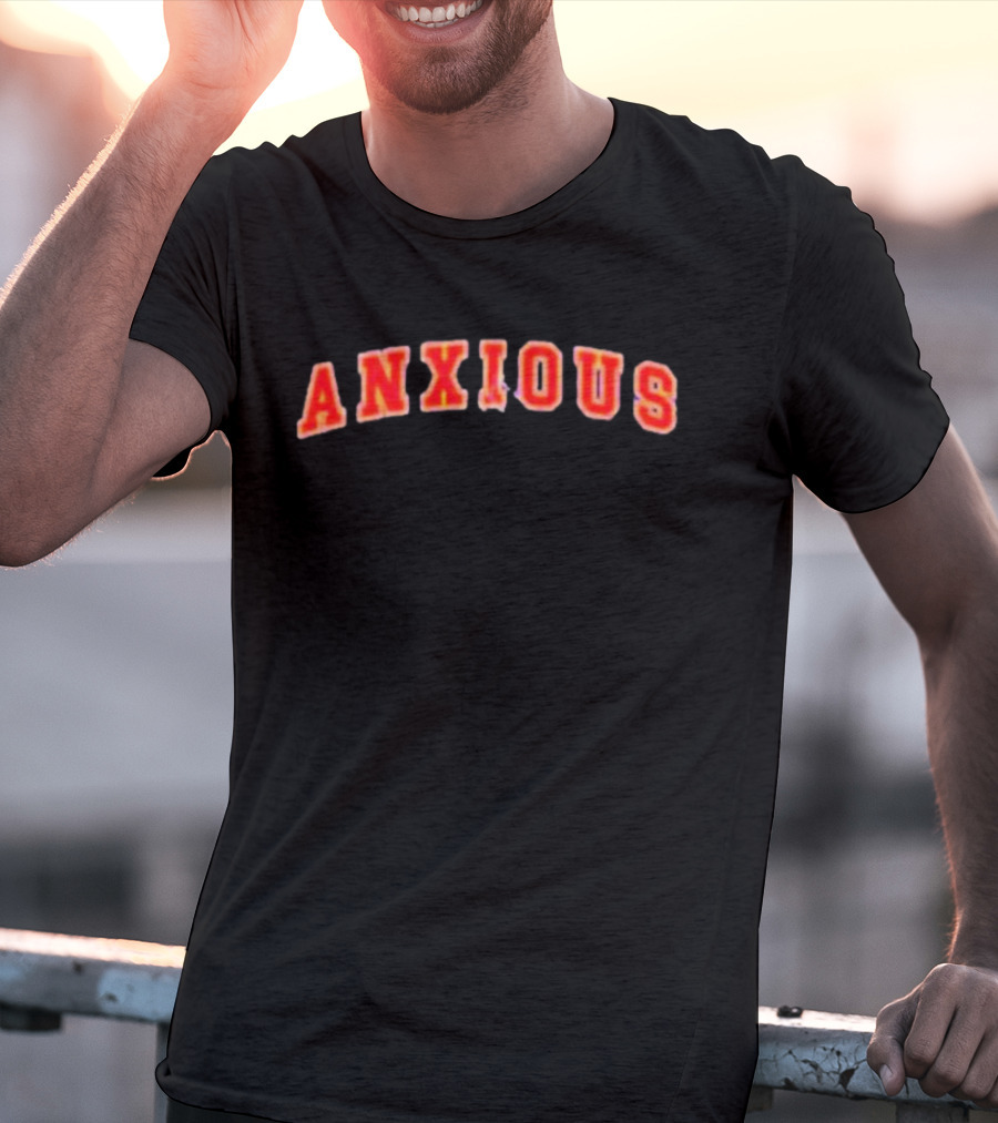 Tom Cardy Anxious Arch Red Text Merch T-Shirt
