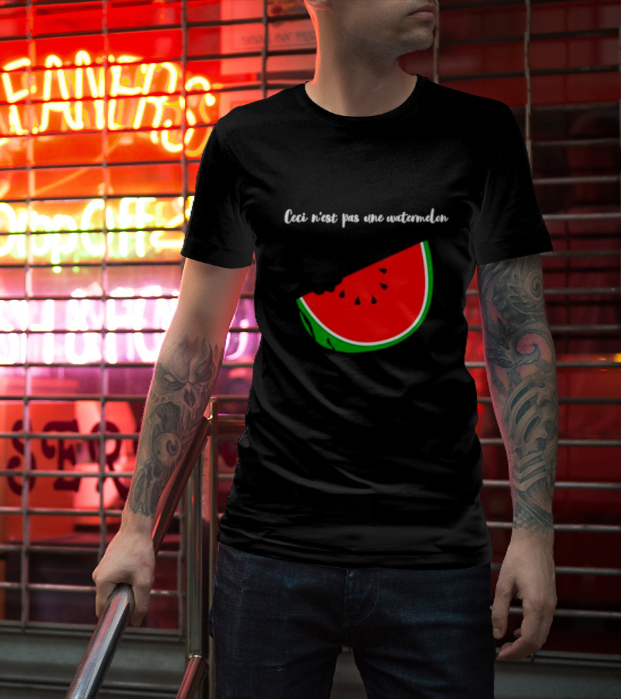 Ceci N’est Pas Une Watermelon Slice Magritte T-Shirt