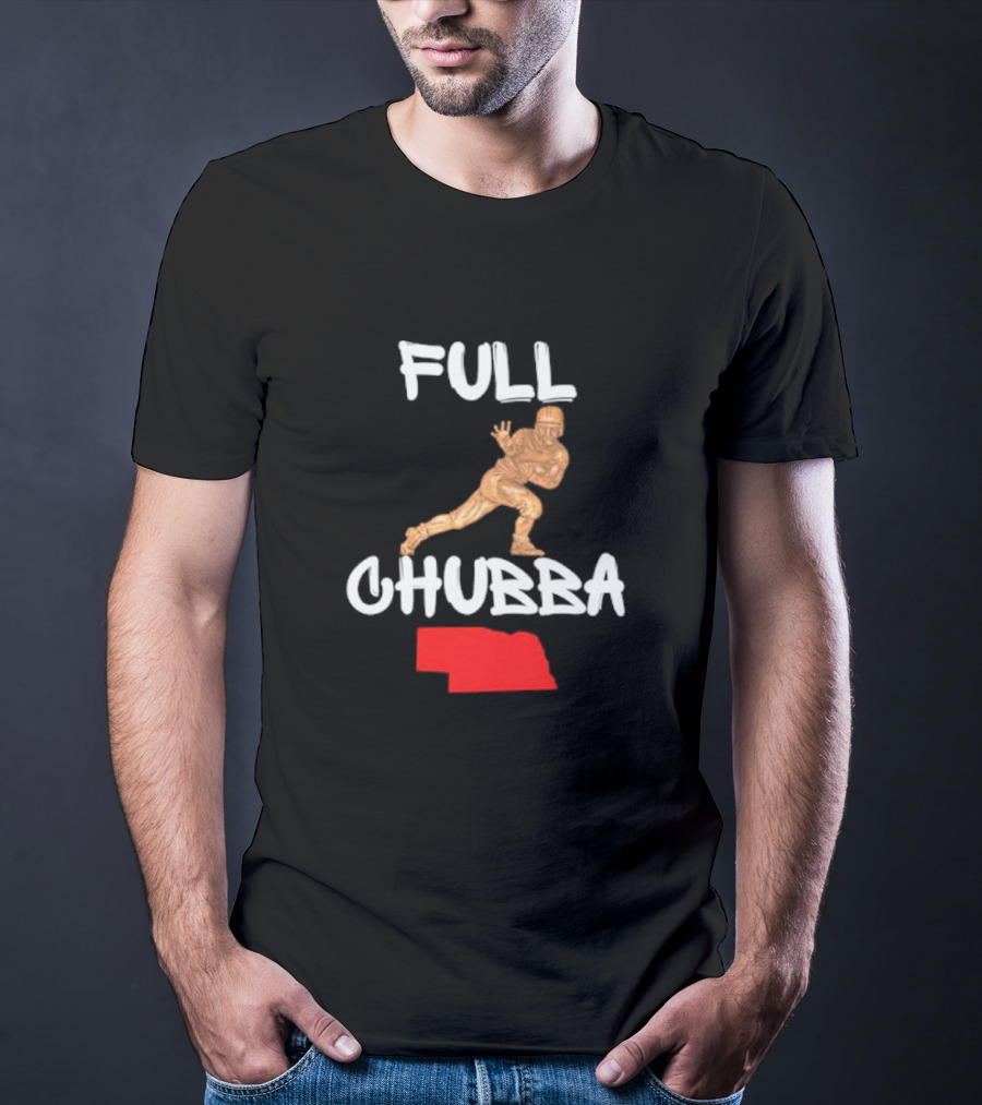 Full Chubba Nebraska Football Running T-Shirt
