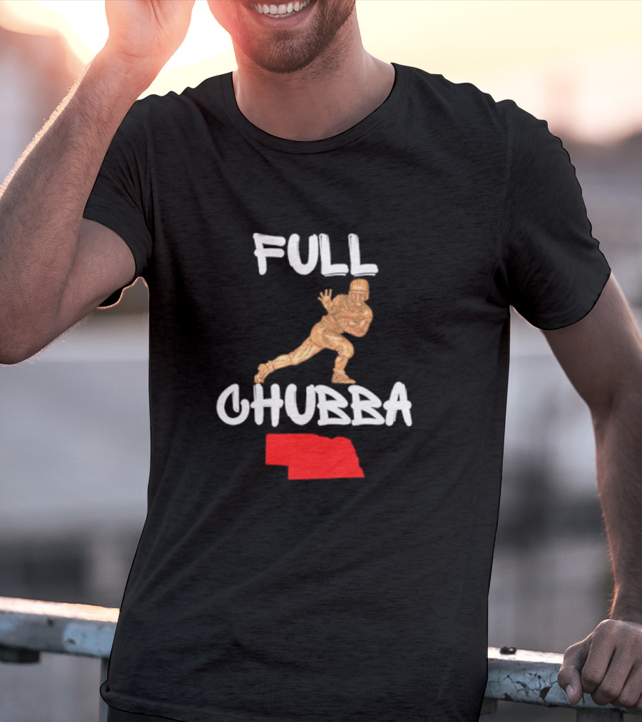 Full Chubba Nebraska Football Running T-Shirt