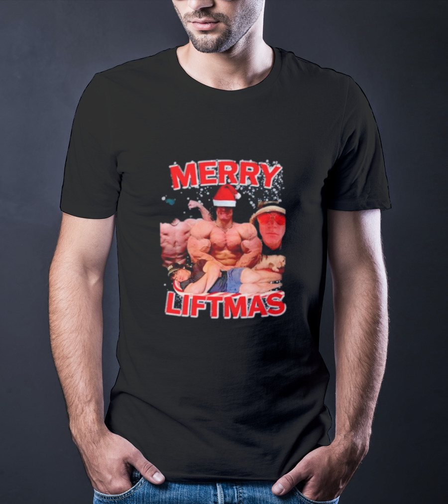 Merry Liftmas Sam Sulek Santa Memes Bodybuilding Humor T-Shirt