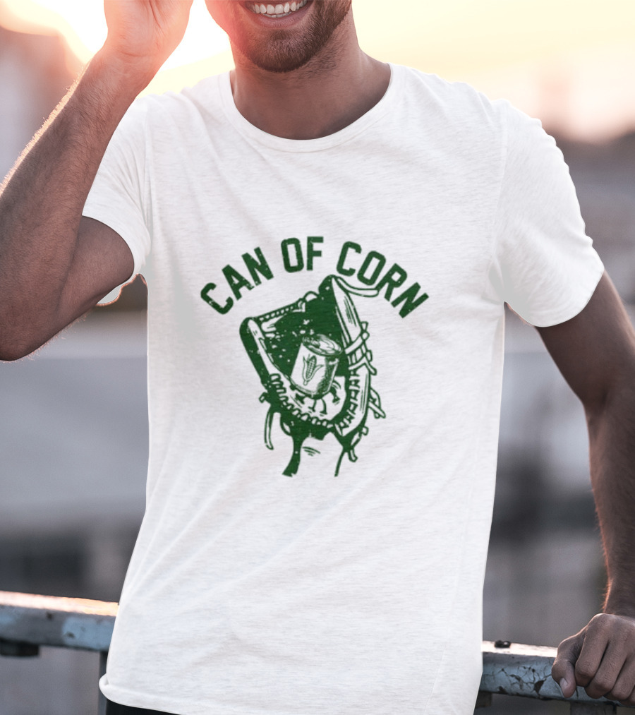 Can Of Corn Baseball Glove T-Shirt