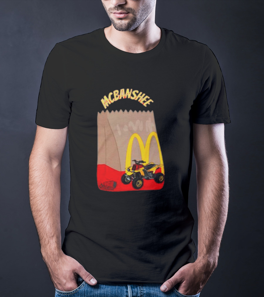 MCBANSHEE Logo Bag With Yellow Quad Bike And McDonald's Arches T-Shirt