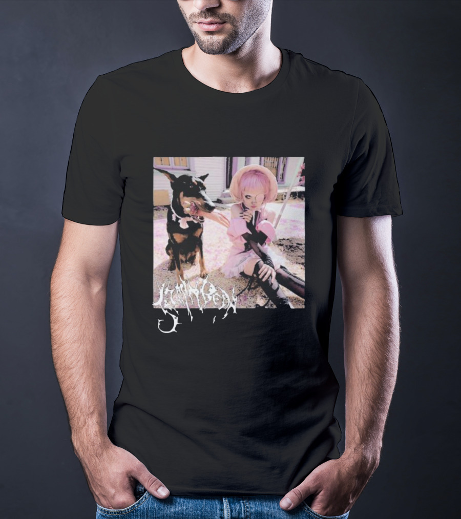 Jazmin Bean Yandere Aesthetic Pink Wig Dog T-Shirt