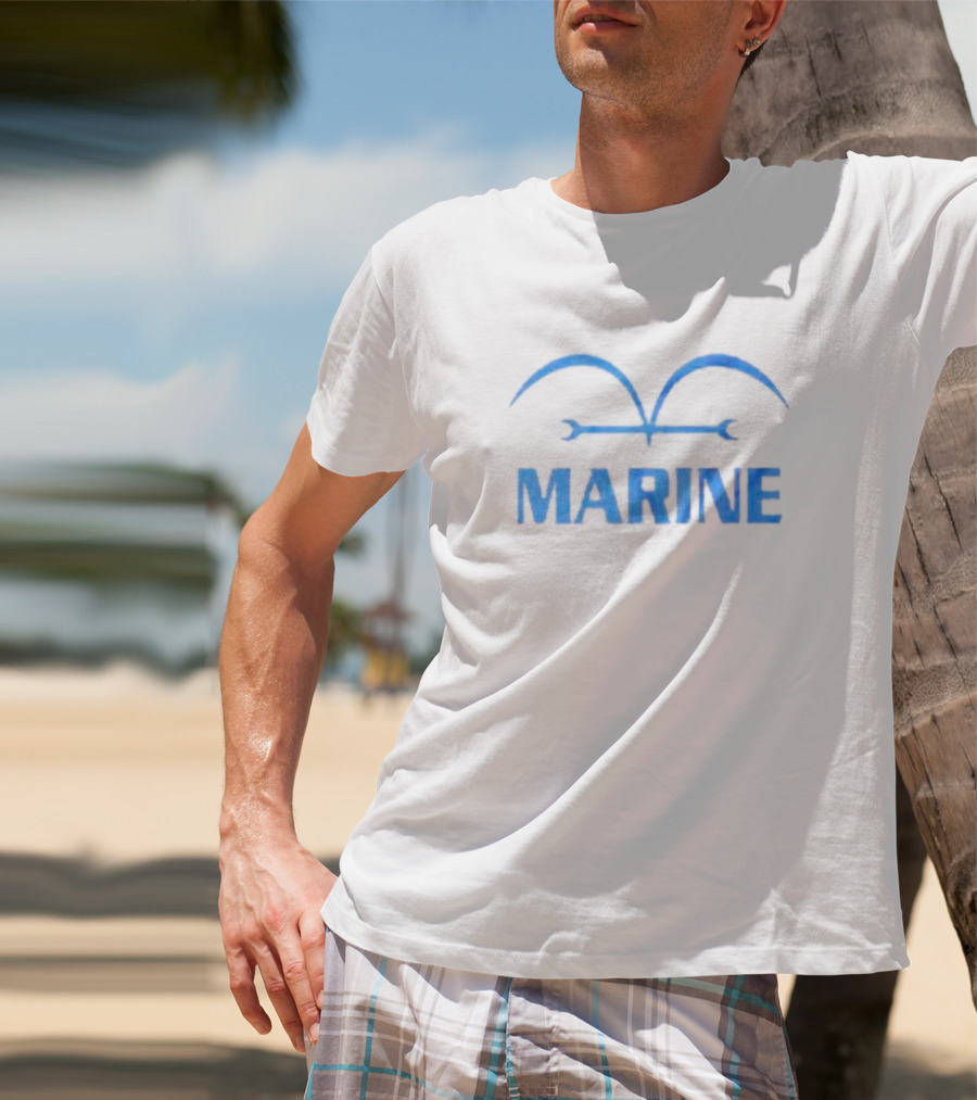 One Piece Marine Insignia Blue T-Shirt
