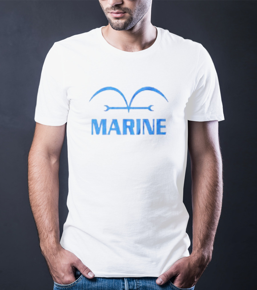 One Piece Marine Insignia Blue T-Shirt