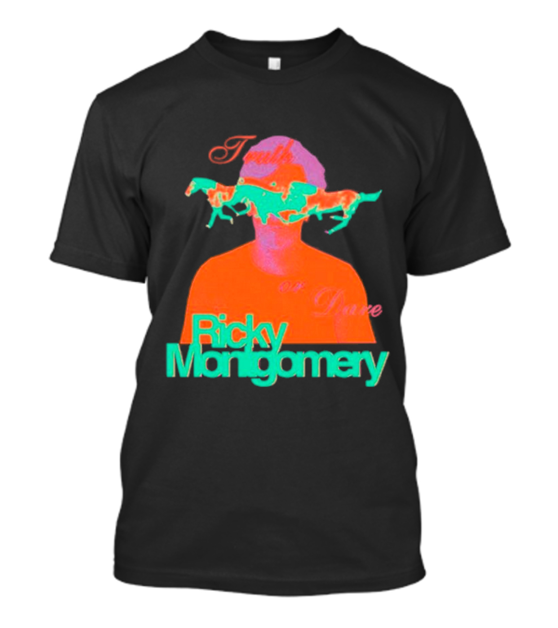 Ricky Montgomery Truth Or Dare Vibrant Horse Overlay T-Shirt