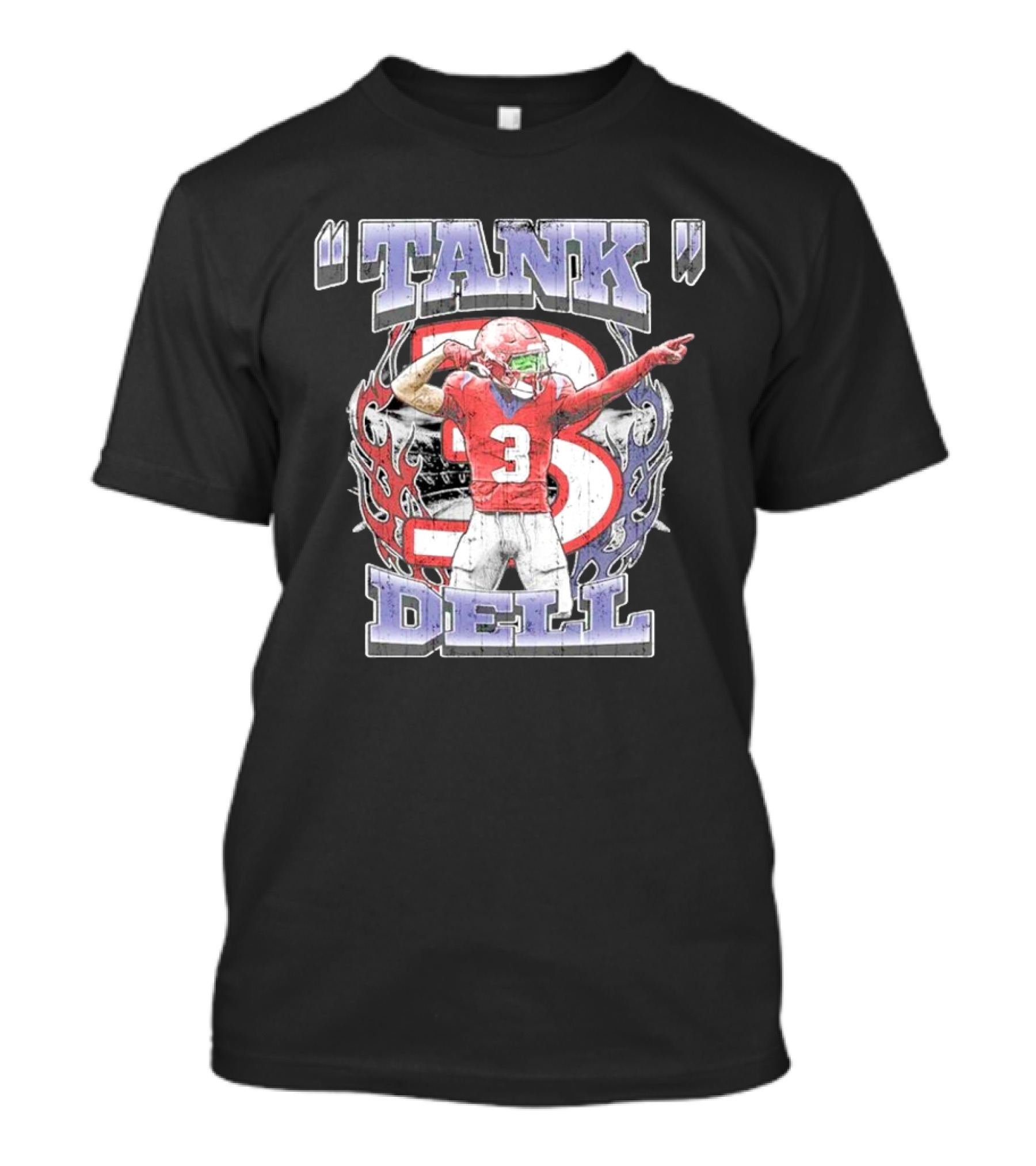TANK Dell 3 Houston Texans Football Athlete T-Shirt
