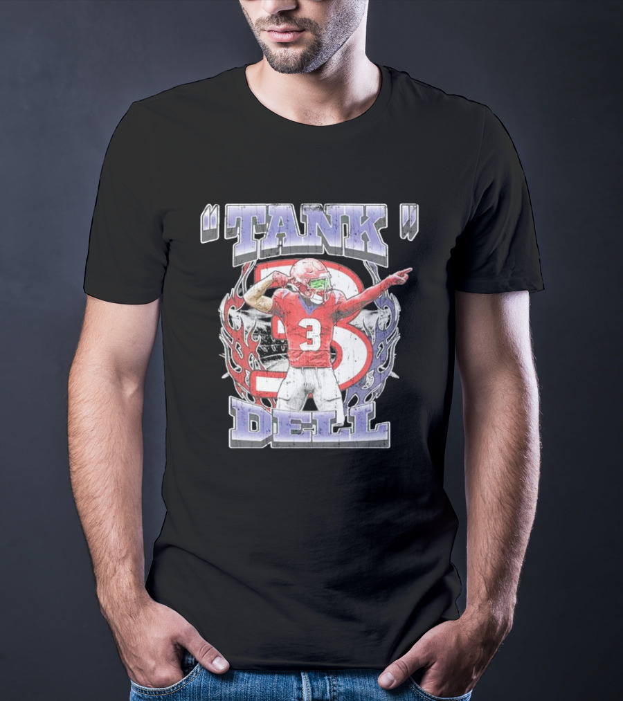 TANK Dell 3 Houston Texans Football Athlete T-Shirt