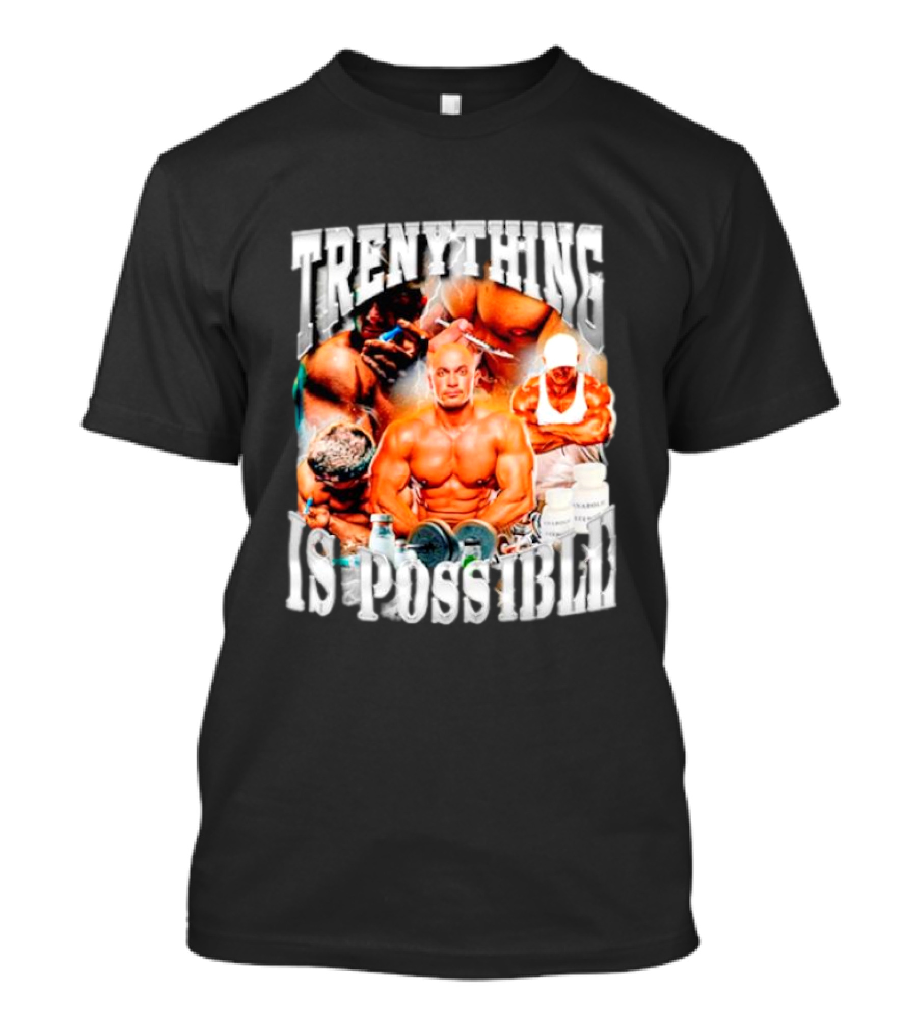 Trenything Is Possible Bodybuilding Motivation With Muscular T-Shirt