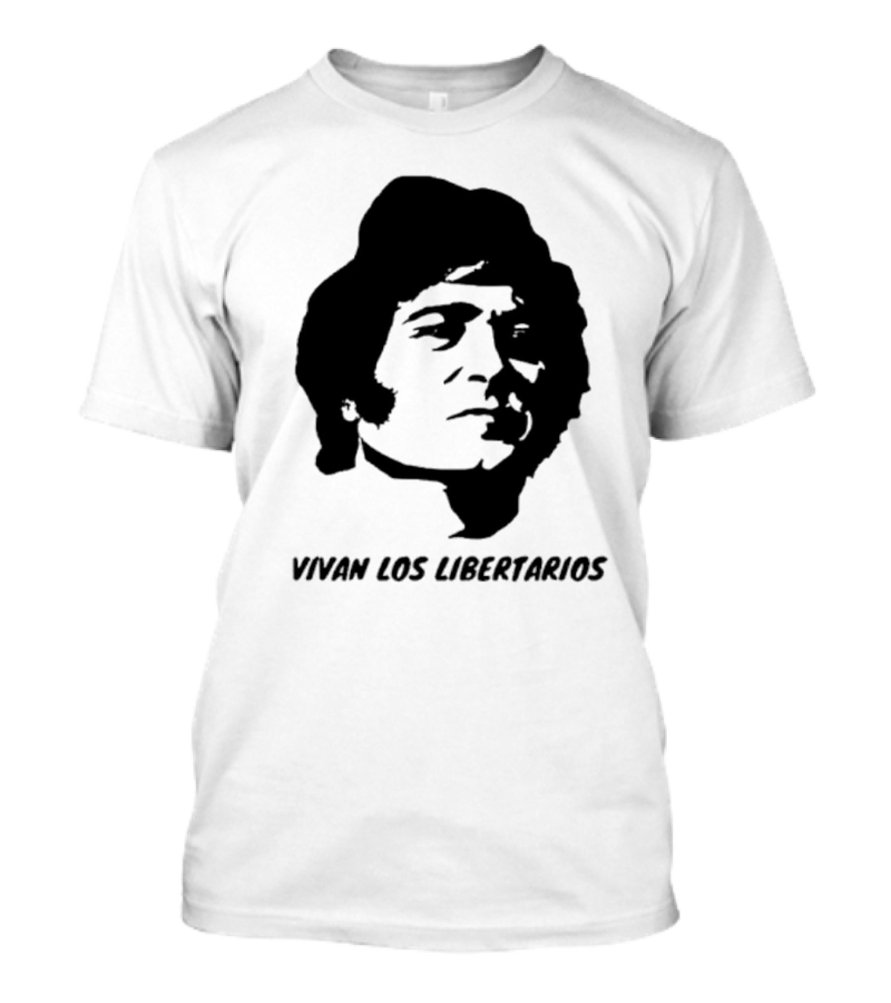 Vivan Los Libertarios Victor Jara Tribute Text T-Shirt