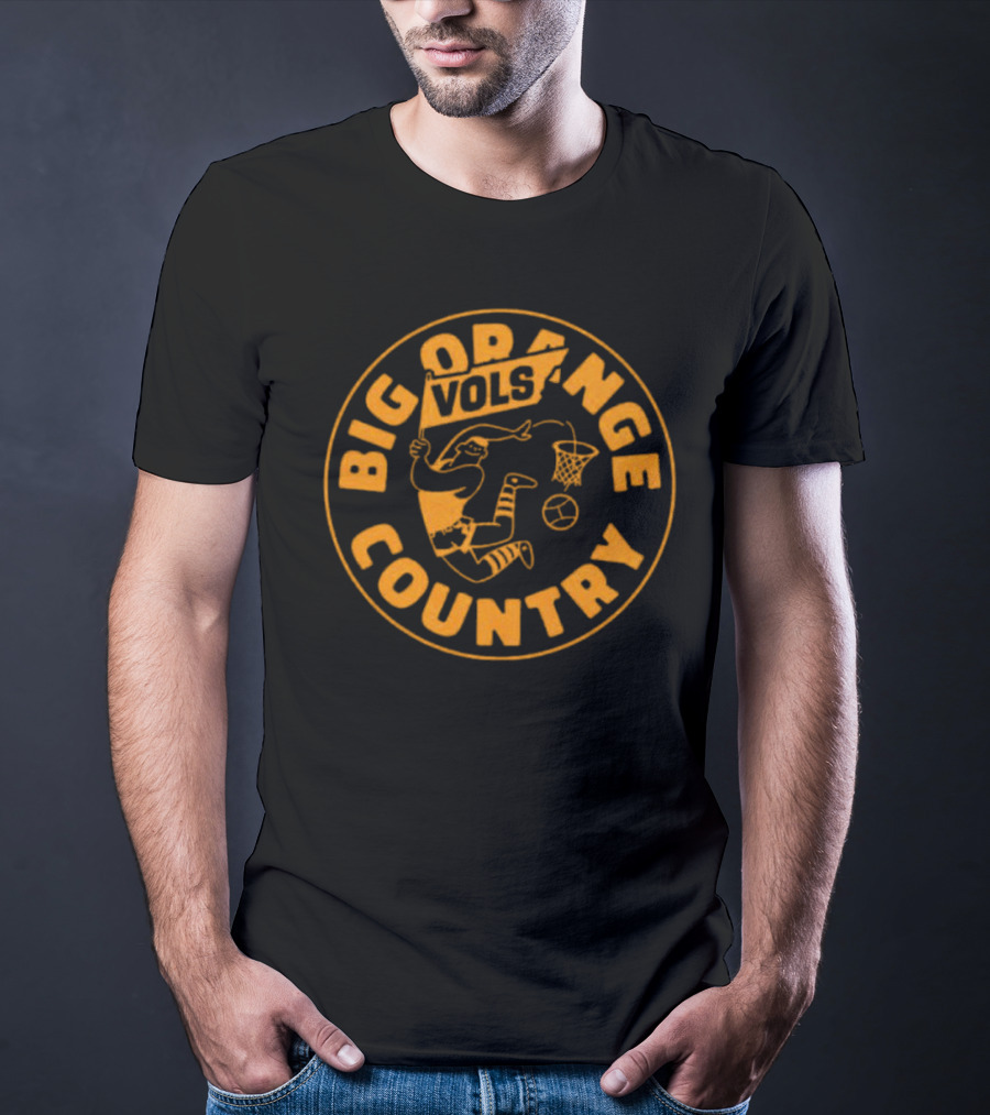 Big Orange Country Vols Vintage Basketball T-Shirt