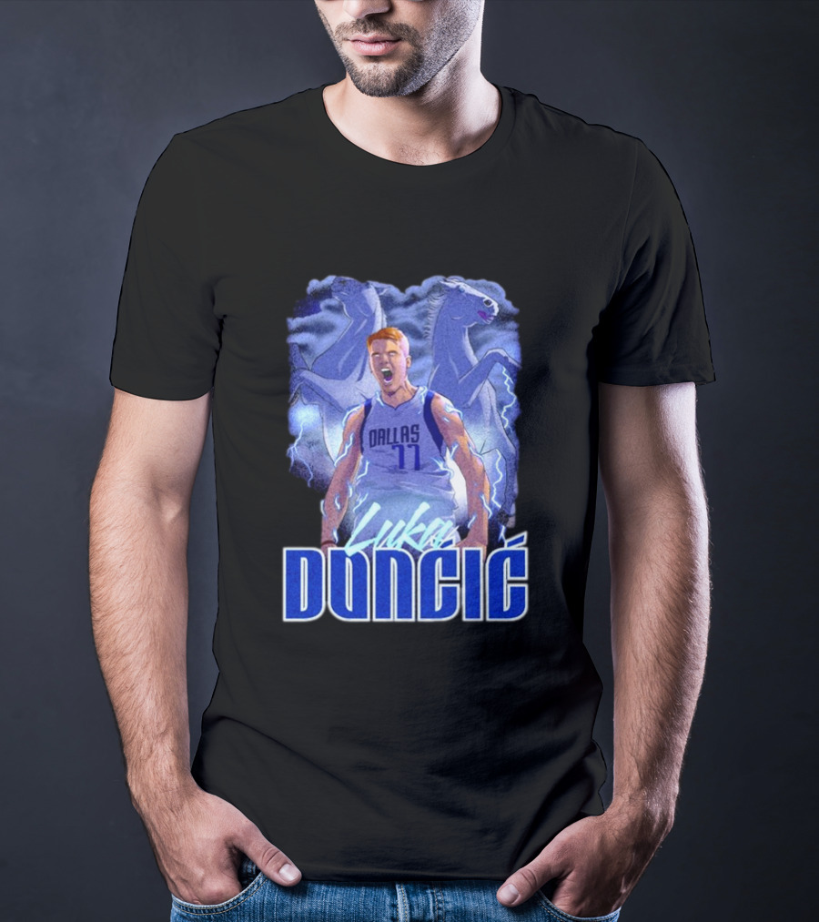 Luka Doncic Dallas Mavericks Basketball Mavericks Player T-Shirt