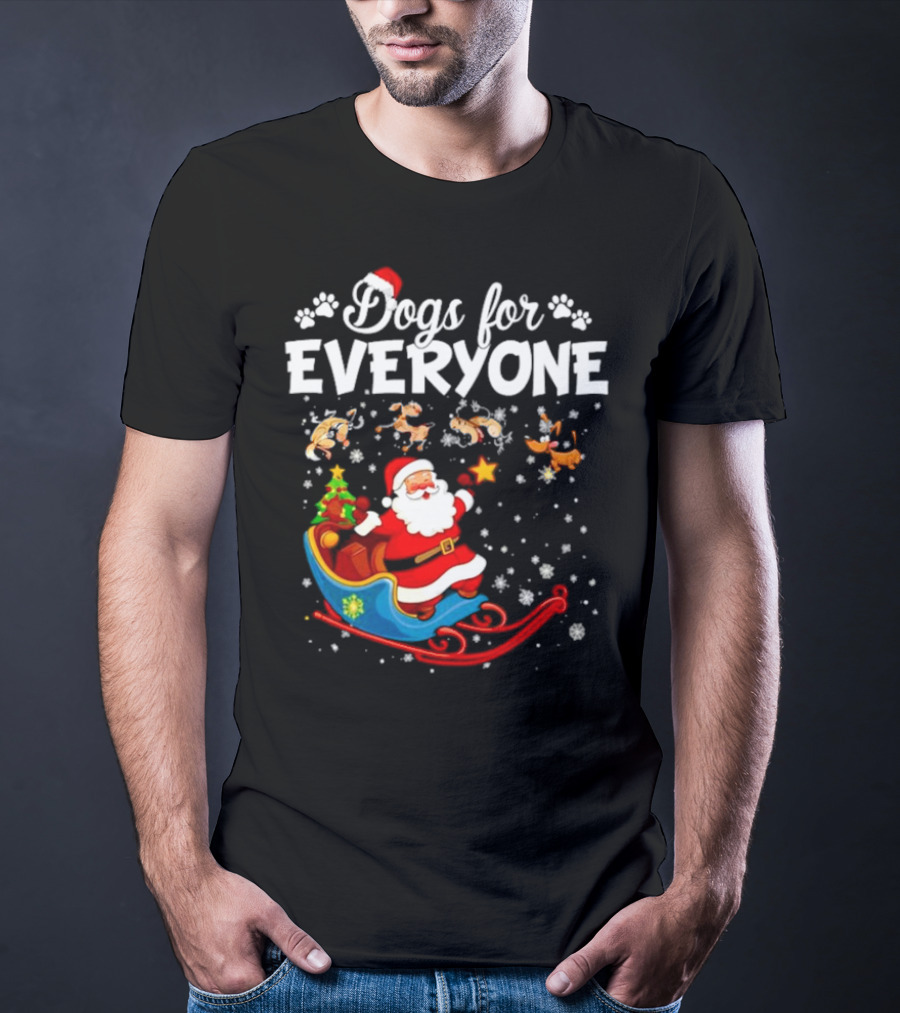 Dogs For Everyone Santa Claus Sled T-Shirt
