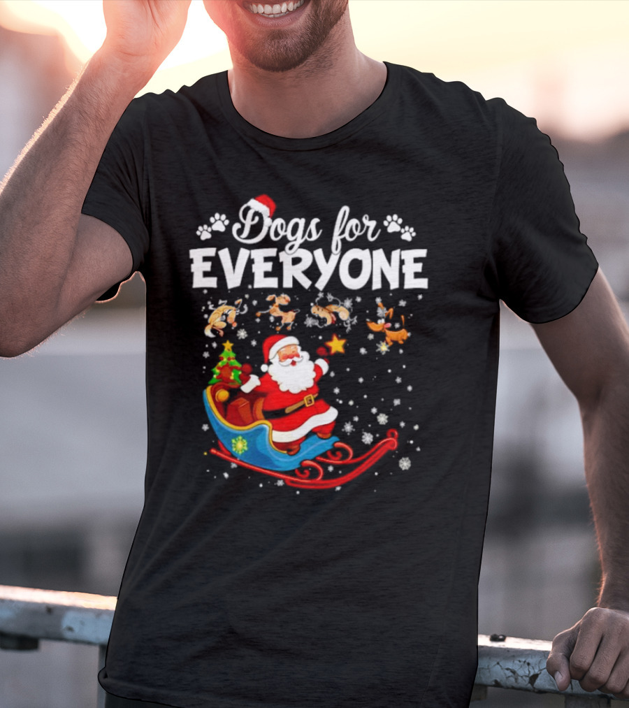 Dogs For Everyone Santa Claus Sled T-Shirt