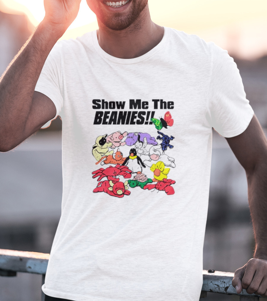 Show Me The Beanies Colorful Toy Collection T-Shirt