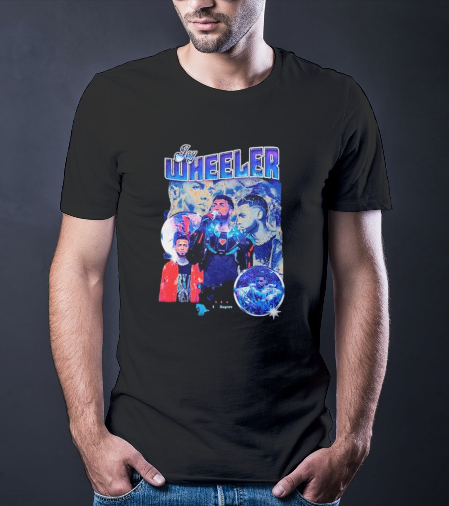 Jay Wheeler Multicolor Concert Collage And Portraits T-Shirt