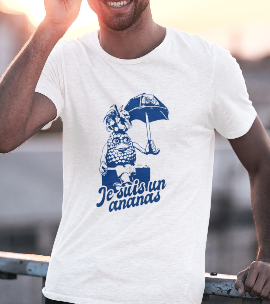 Je Suis Un Ananas Avec Parapluie Et Personnage Humoristique T-Shirt