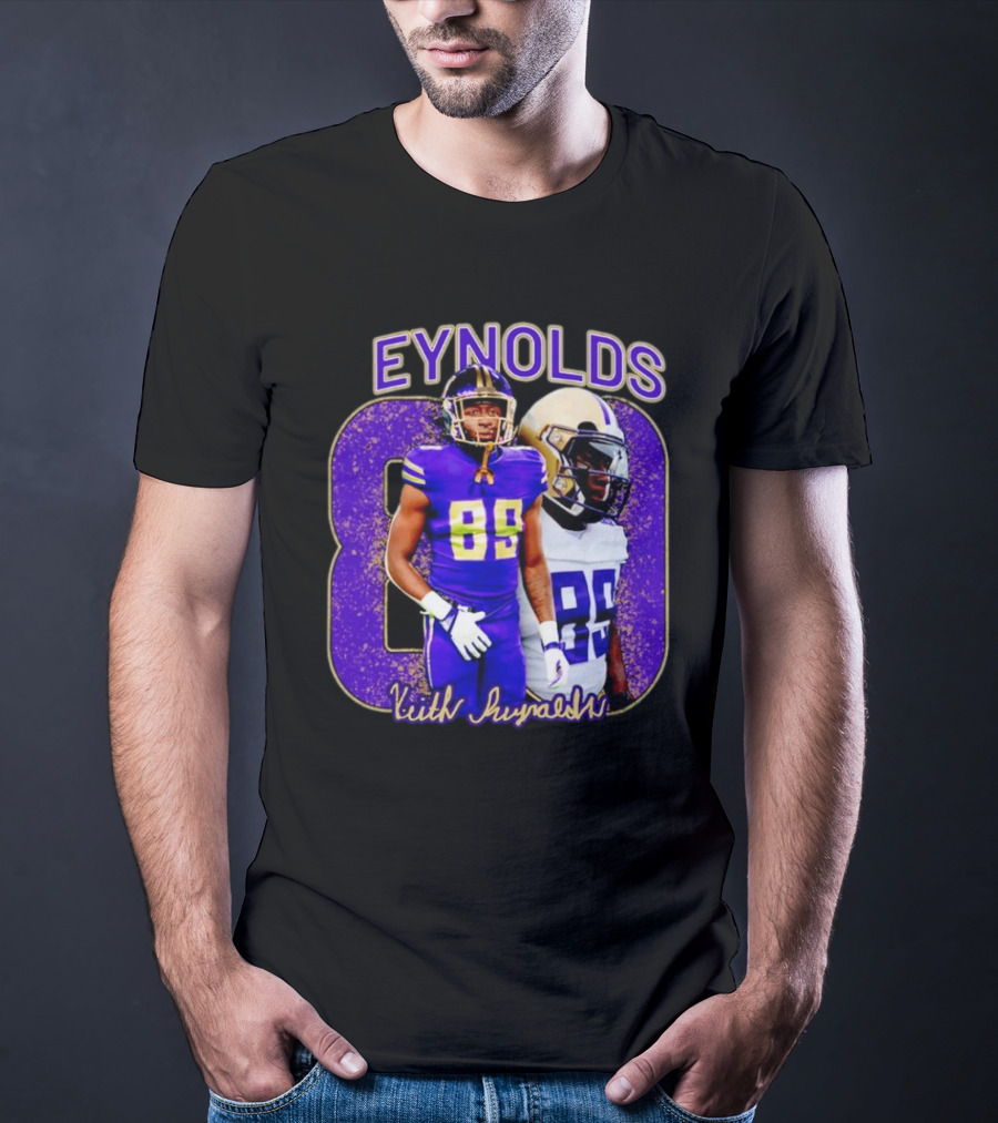 Eynolds 89 Keith Reynolds Husky Football Jersey T-Shirt