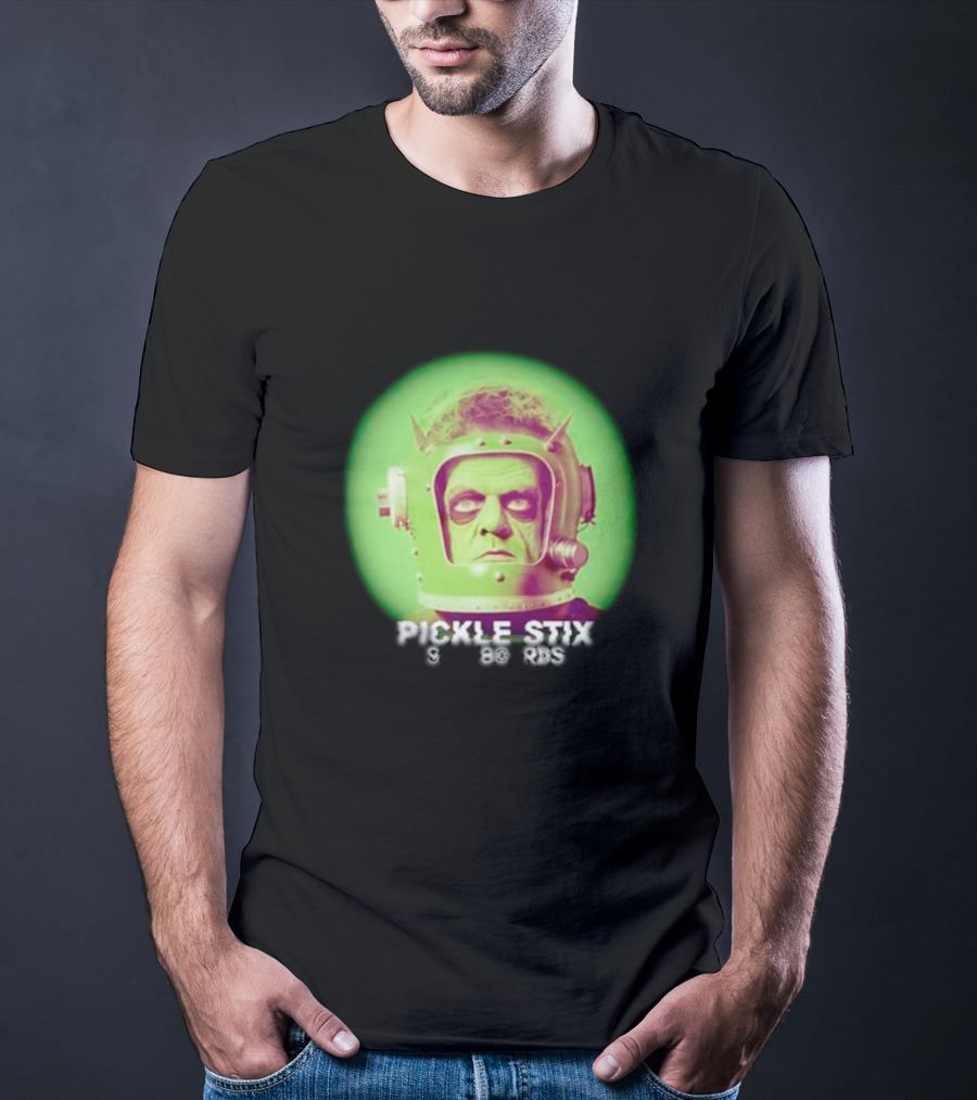 Pickle Stix Surfboards Spaceman Retro Sci-Fi Helmet T-Shirt