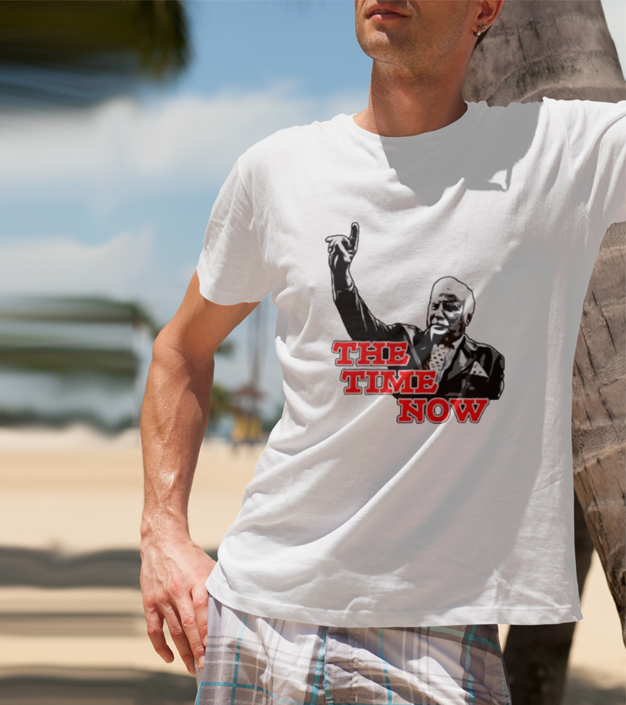 The Time Is Now Iconic Figure With Pointing Gesture T-Shirt