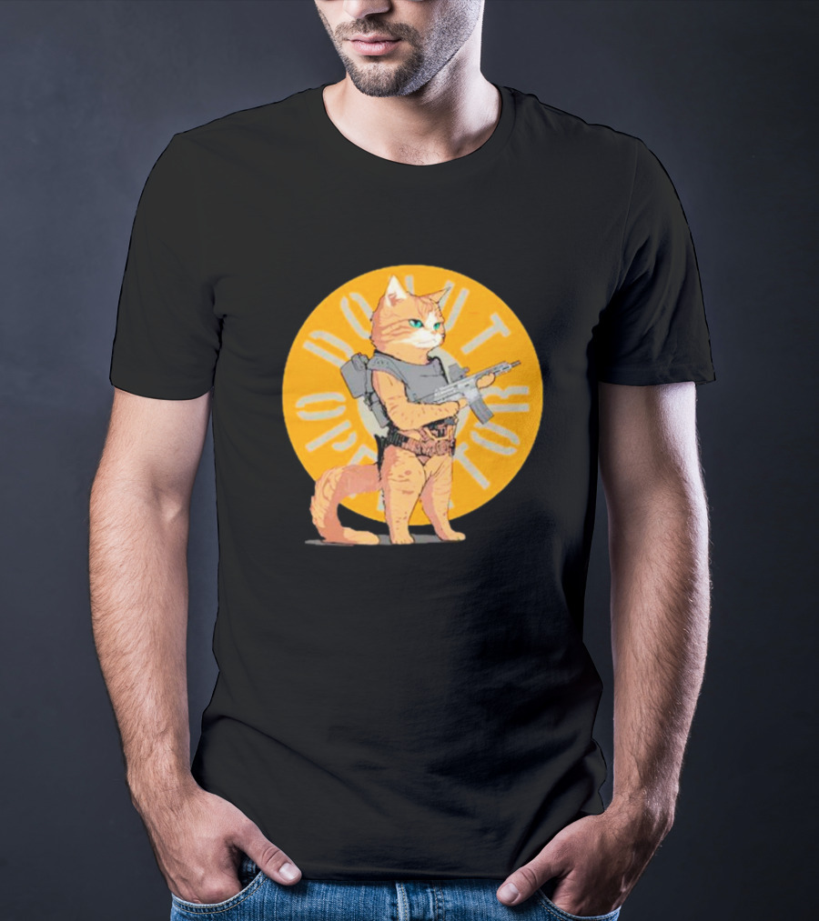 Revenge Of Squirt Cat Armed With Justice Against Dog Domination T-Shirt