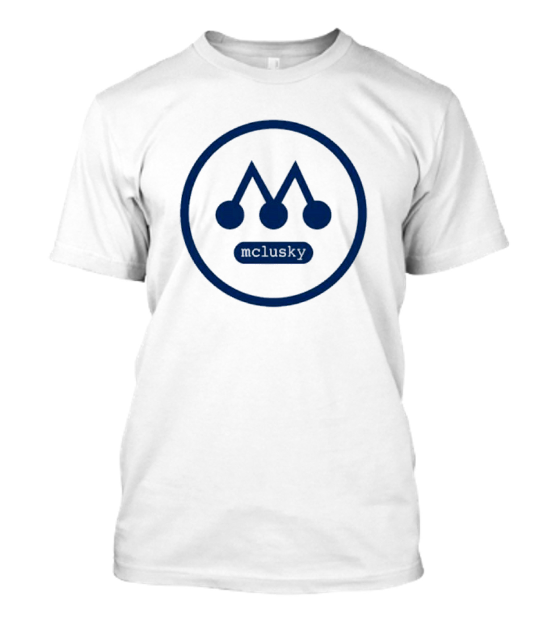 Mclusky Blue Crown Symbol With Dots T-Shirt