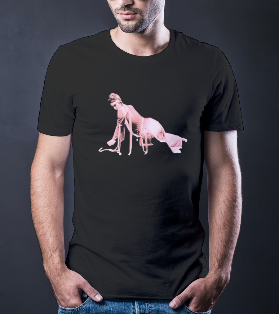Alina Baraz Elegant Pink Silhouette Pose T-Shirt