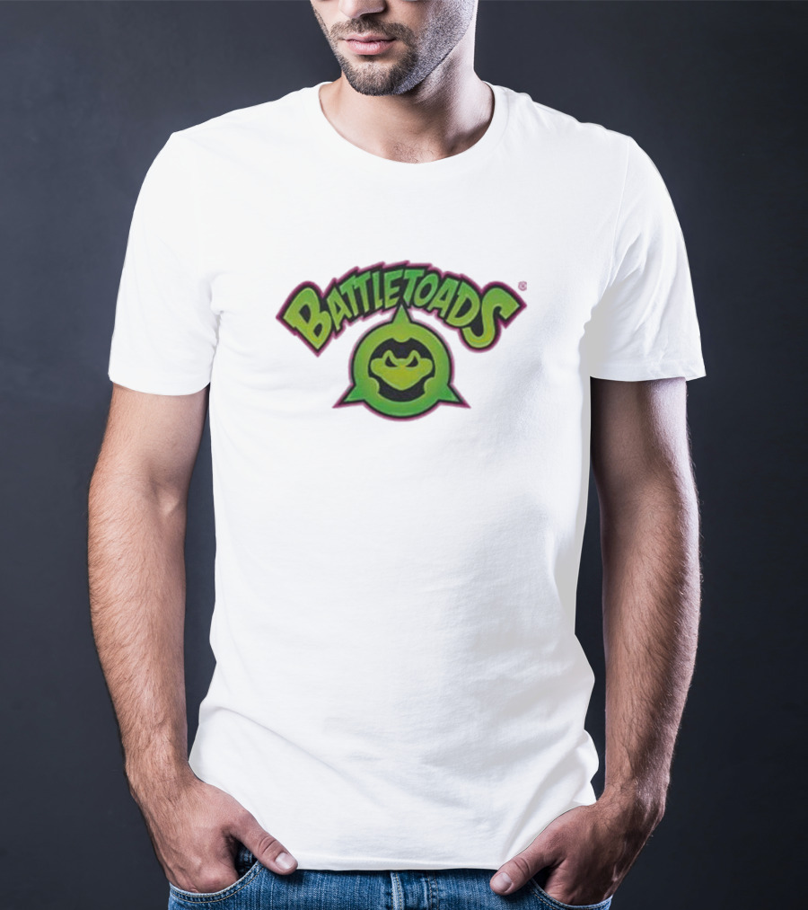 Battletoads Green Logo Frog Emblem T-Shirt