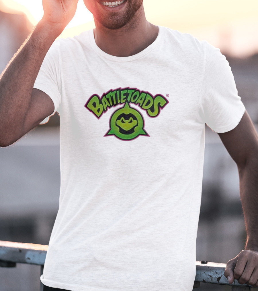 Battletoads Green Logo Frog Emblem T-Shirt