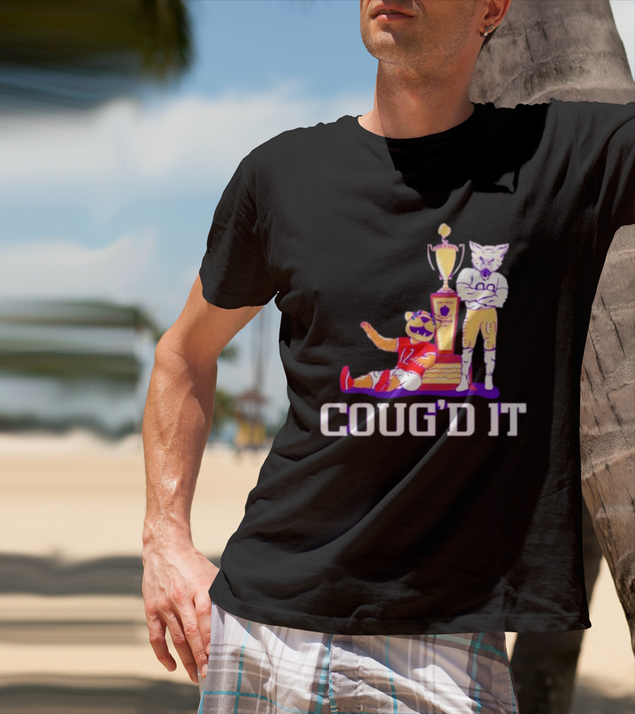 Washington Huskies Vs. Washington State Cougars Coug’d It Rivalry Trophy Victory T-Shirt