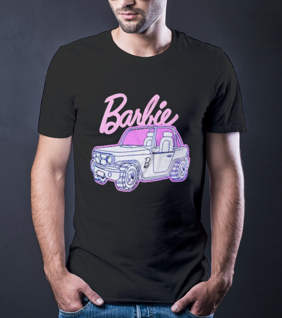Barbie Beach Cruiser Car With Pink And White T-Shirt