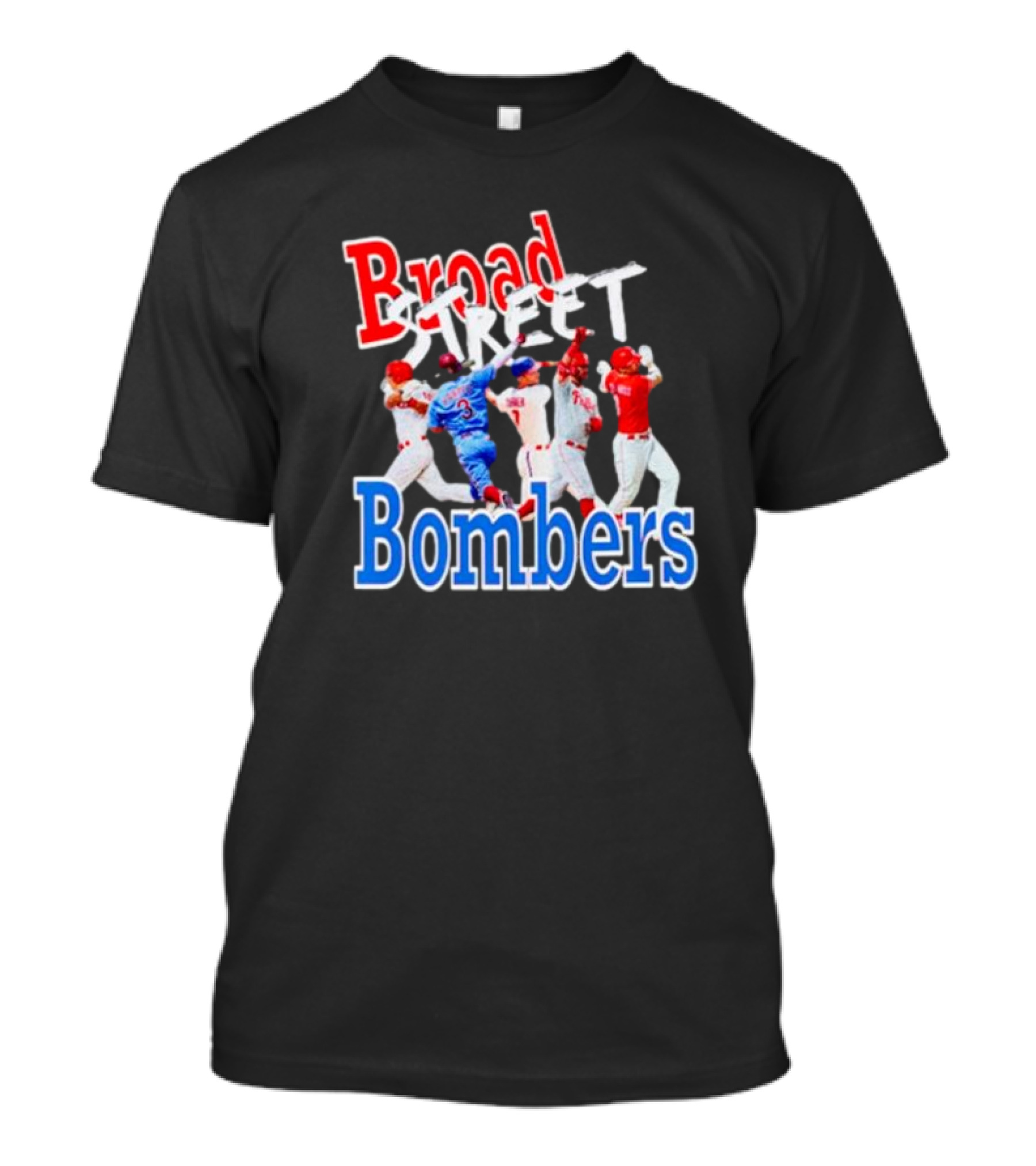Philadelphia Phillies Broad Street Bombers Baseball Players T-Shirt