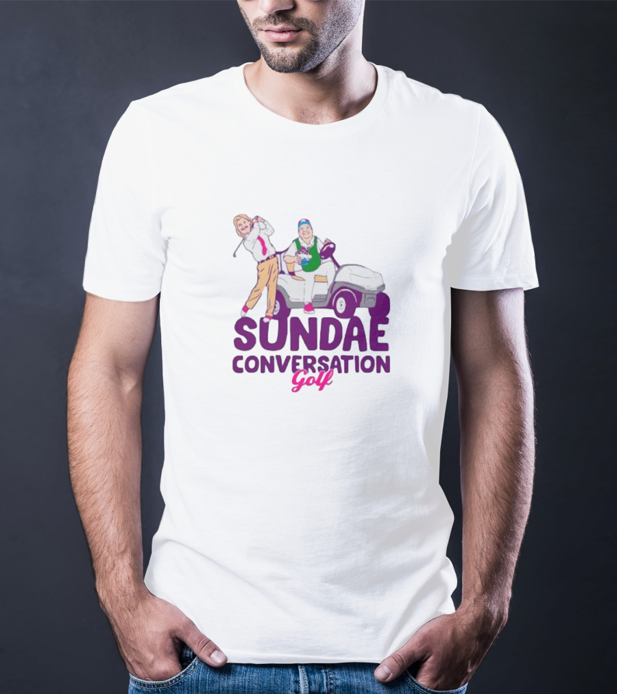 Sundae Conversation Golf Cart Humor T-Shirt