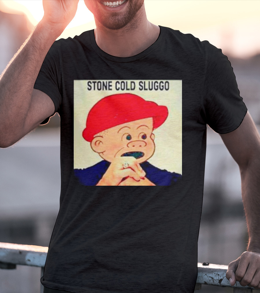STONE COLD SLUGGO RED HAT CHARACTER HAND GESTURE T-Shirt