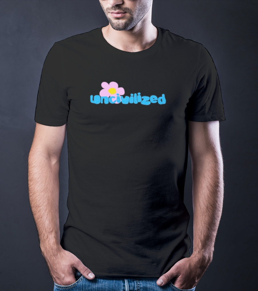 Uncivilized Pink Flower T-Shirt