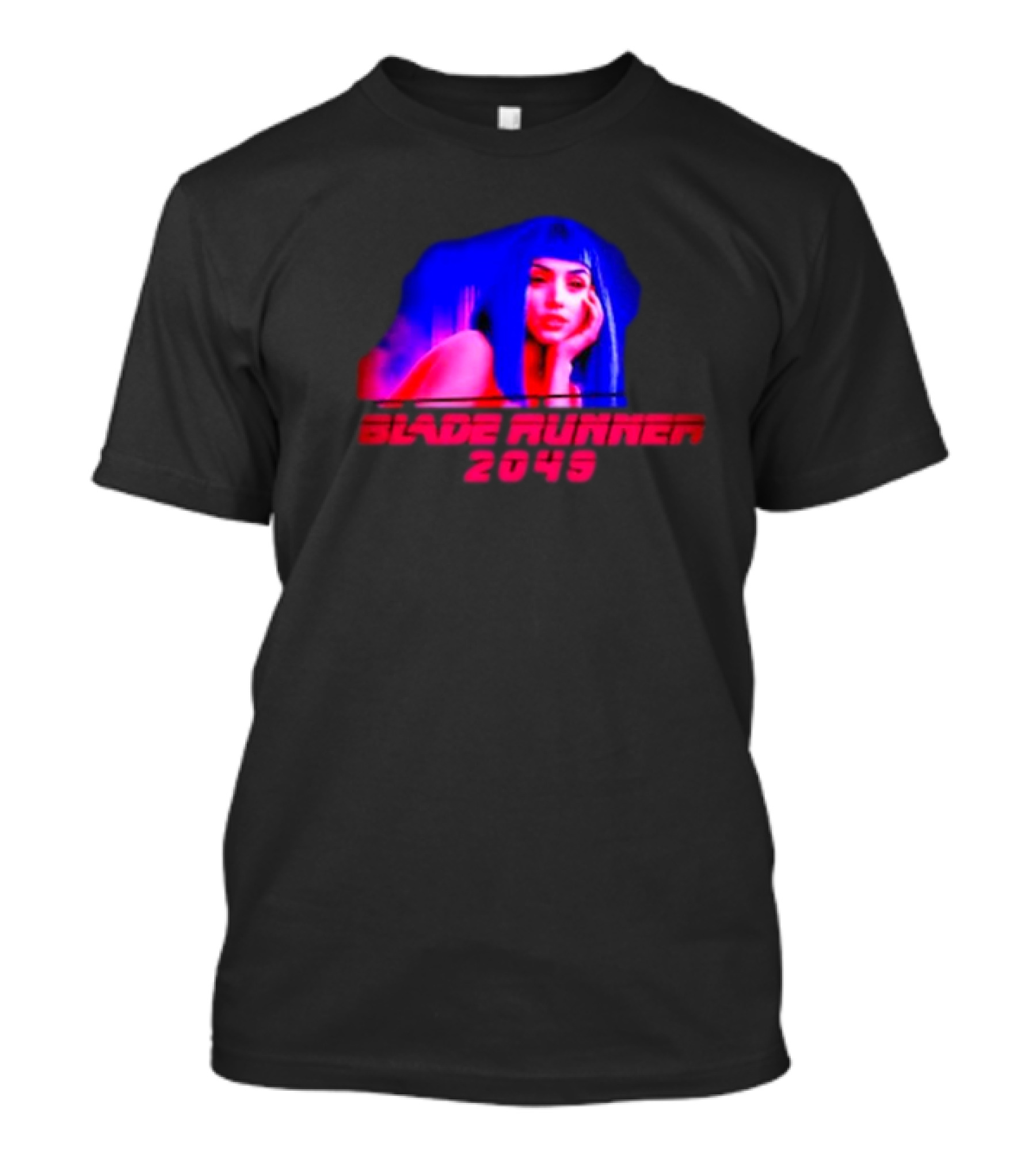 Blade Runner 2049 Neon Portrait Style With Futuristic Aesthetic T-Shirt