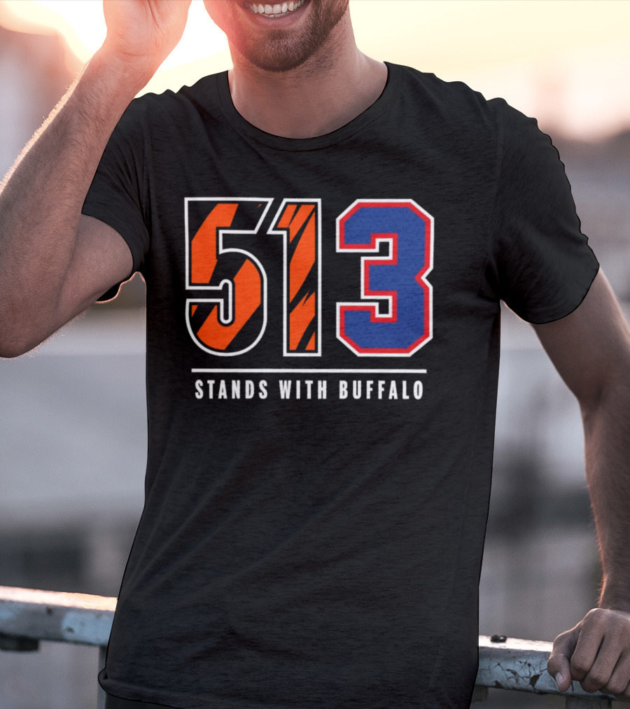 Bengals 513 Stands With Buffalo Football Solidarity T-Shirt