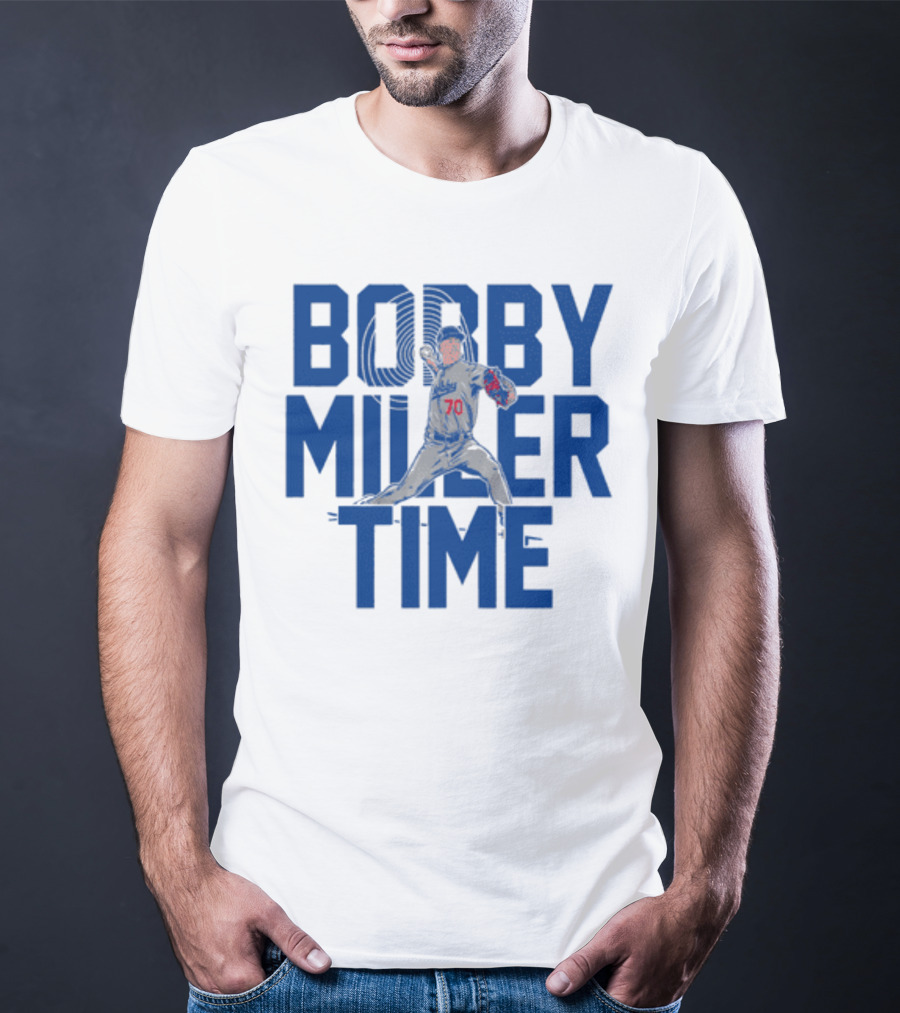 Bobby Miller Time Baseball Player Number 70 Dodgers Pitcher T-Shirt