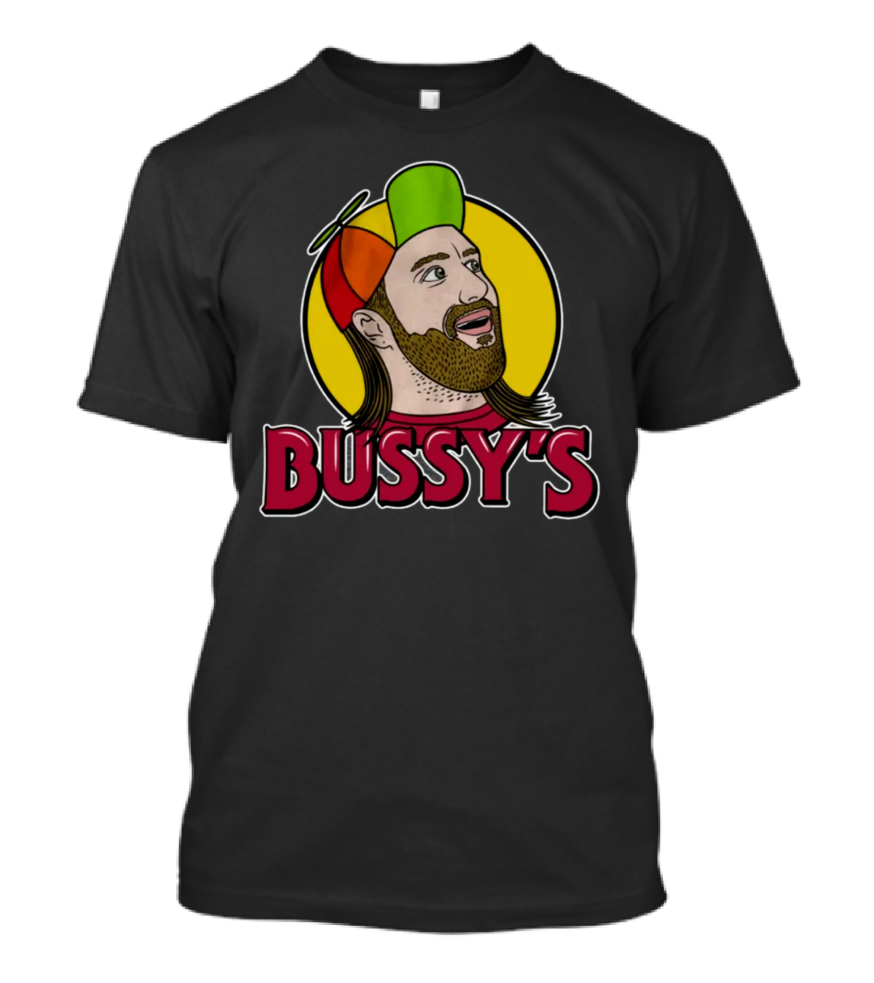 Bunker Branding Leigh Mcnasty Bussy's Retro Cartoon Hat T-Shirt