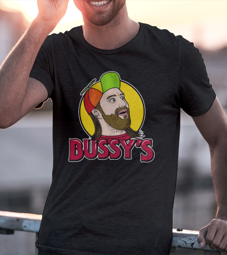 Bunker Branding Leigh Mcnasty Bussy's Retro Cartoon Hat T-Shirt