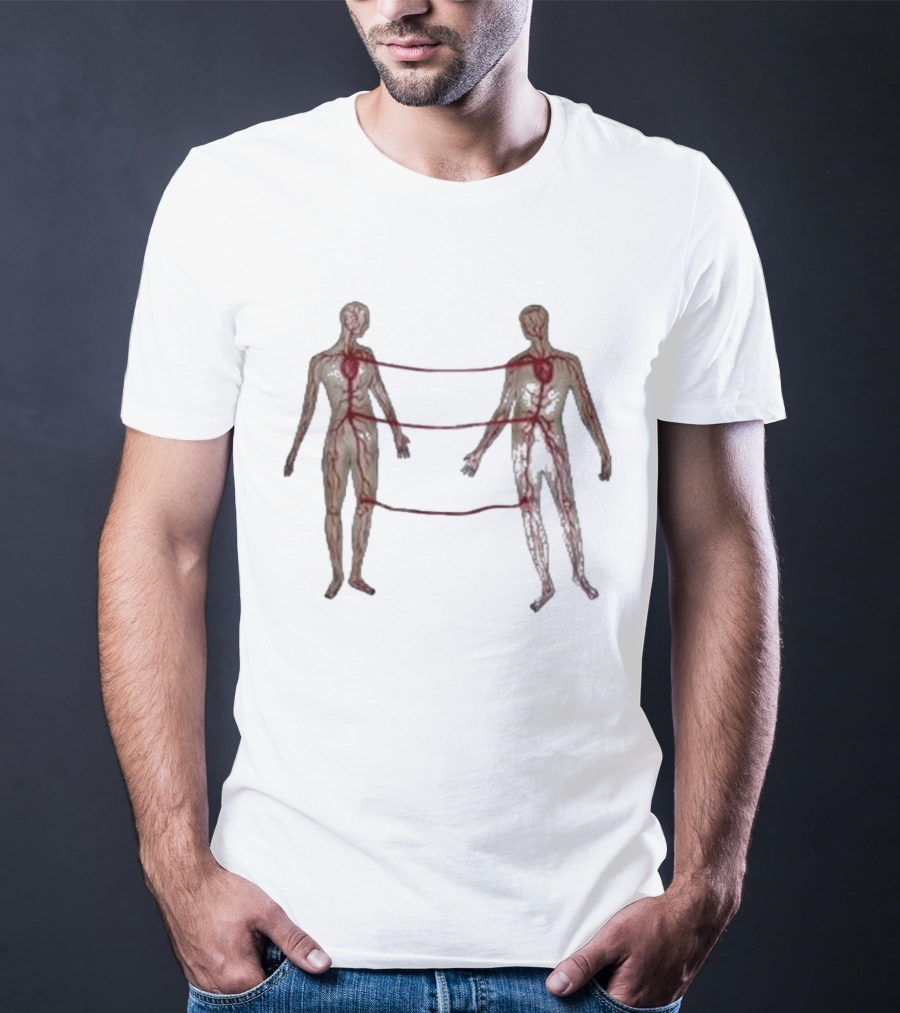 Marcos Alvarado Vascular Diagram Connected Figures T-Shirt