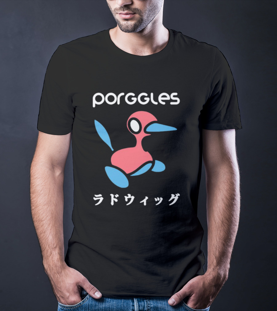 Porggles Ludwig Parody Pink Blue Bird T-Shirt