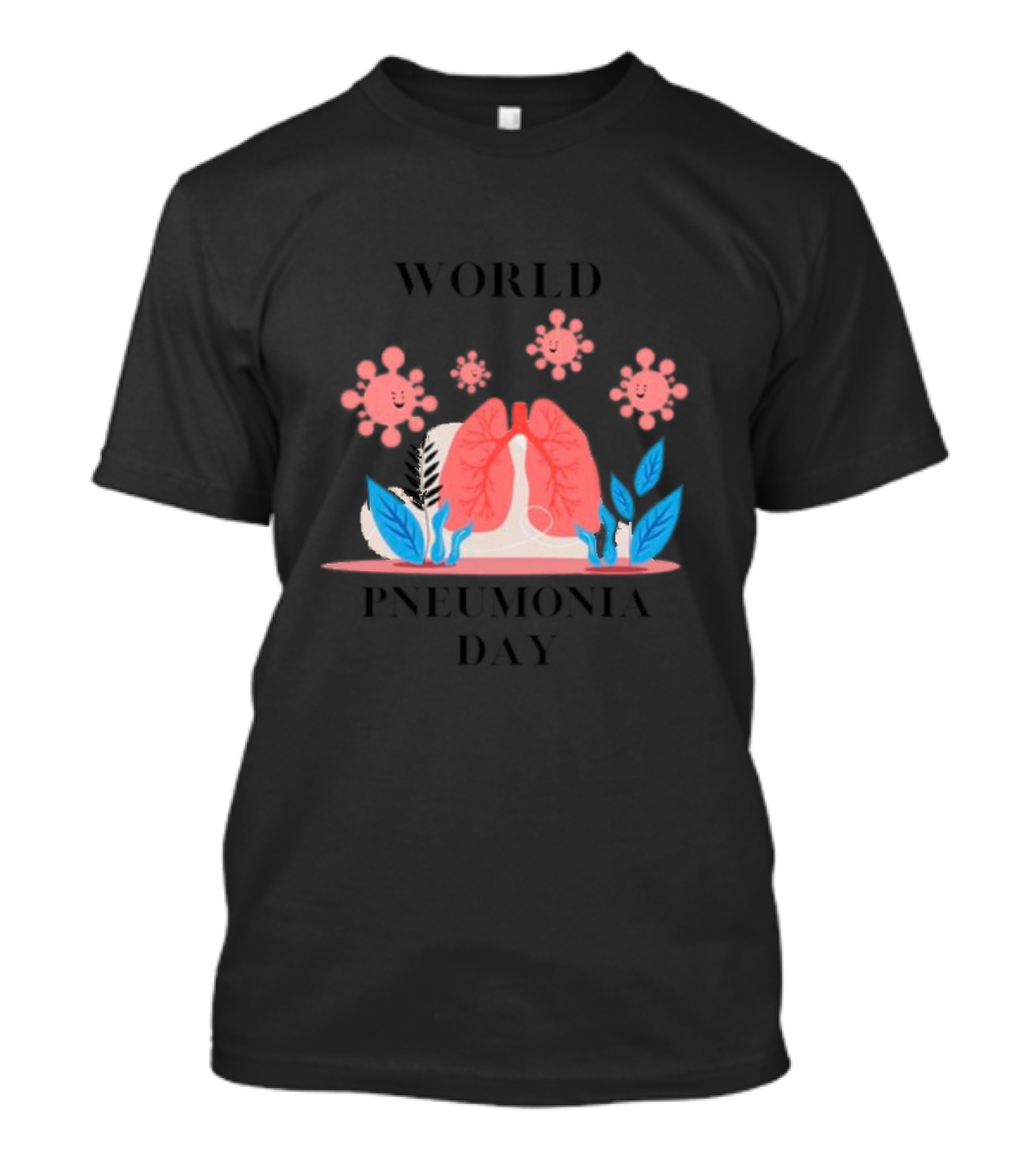 World Pneumonia Day Lungs And Germs Awareness T-Shirt