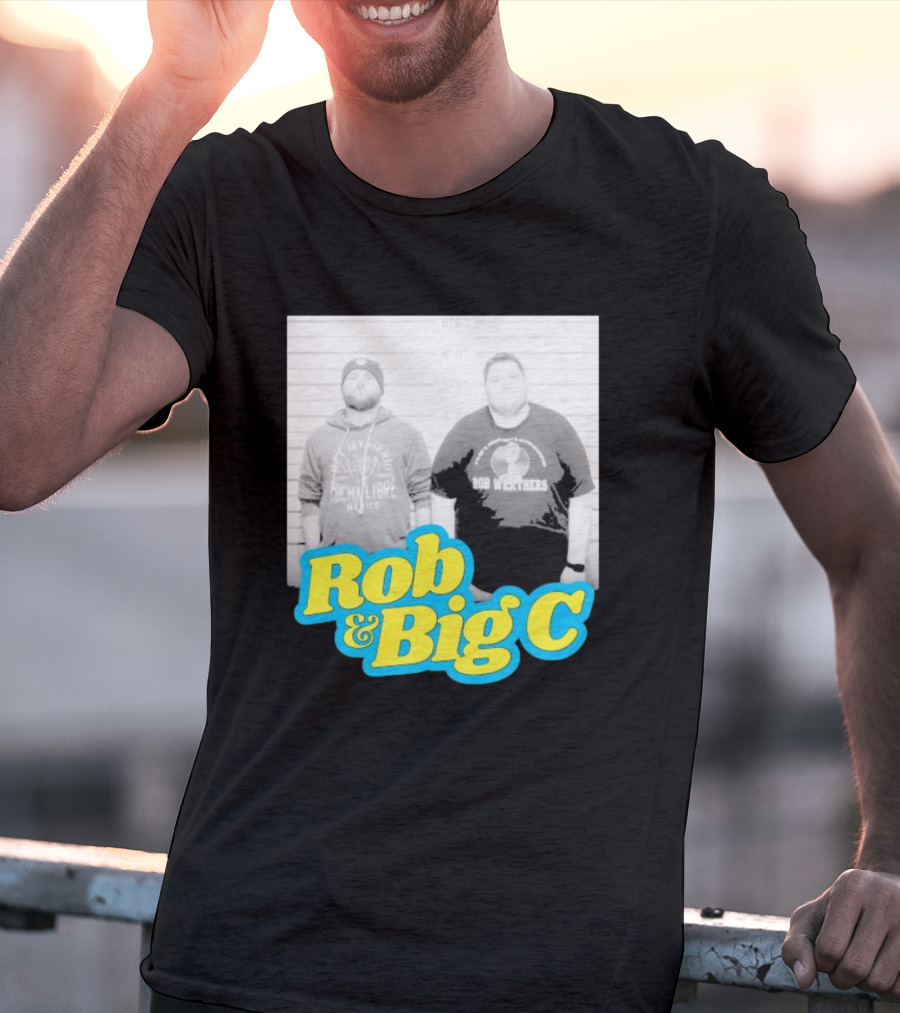 Rob And Big C Bob Wrestlers Mugshot T-Shirt